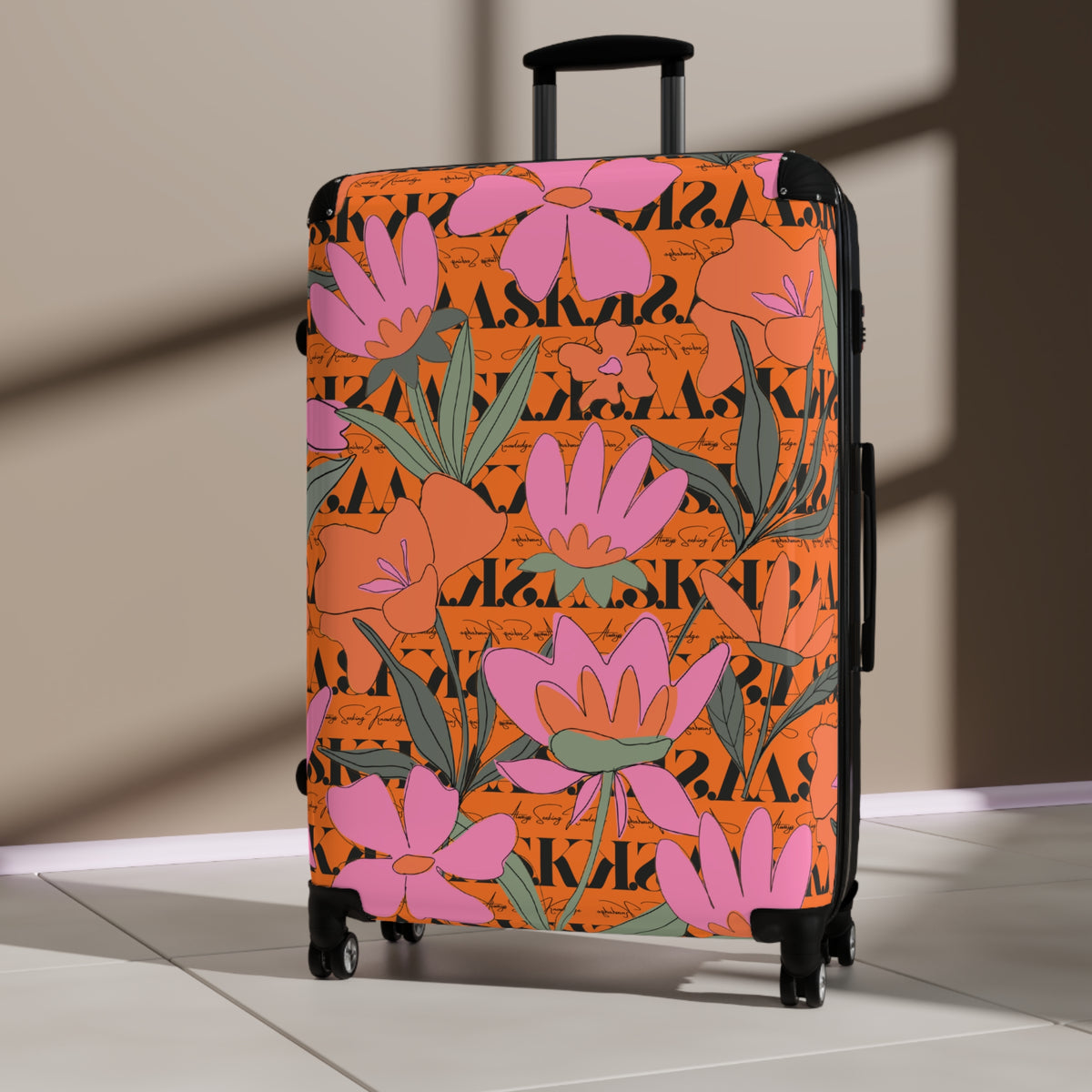 REVA ROLLER FLORAL-ORANGE LILY