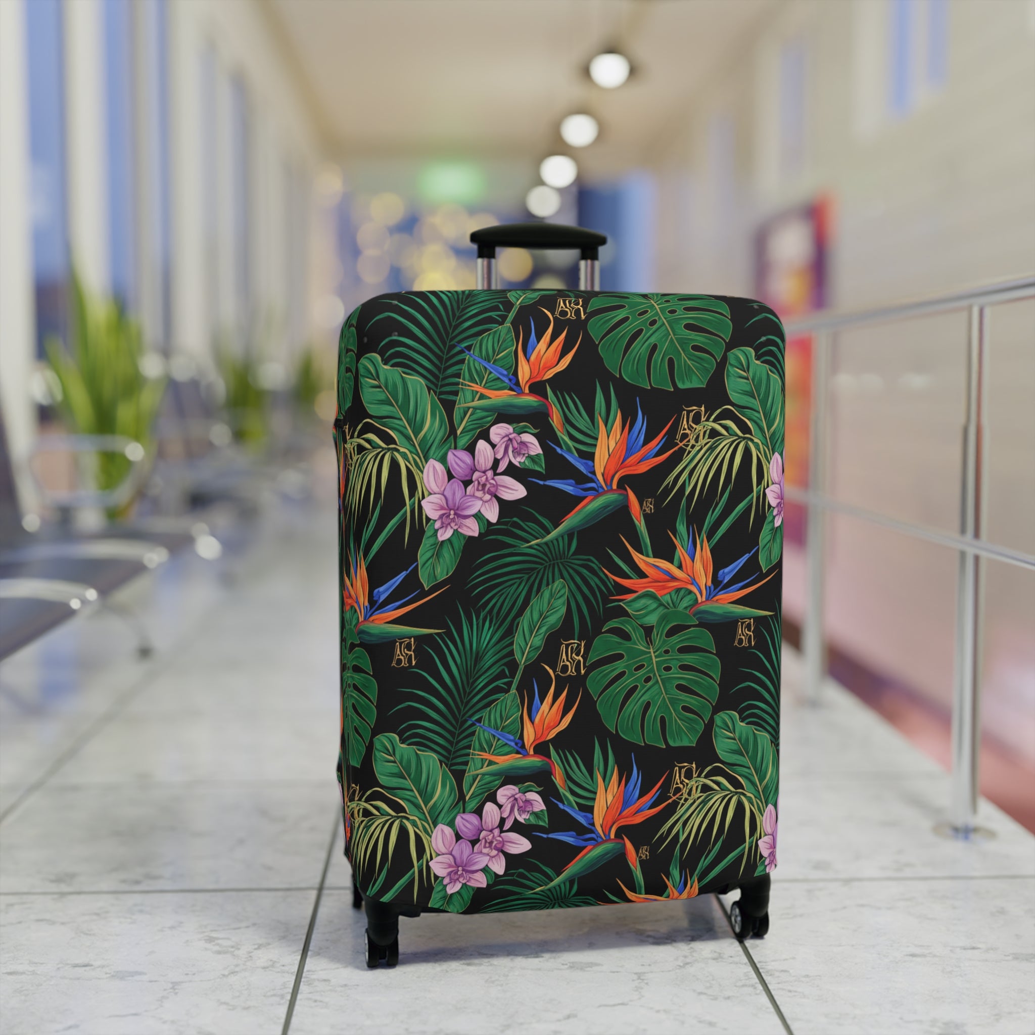 REVA Tropical Floral Luggage Cover