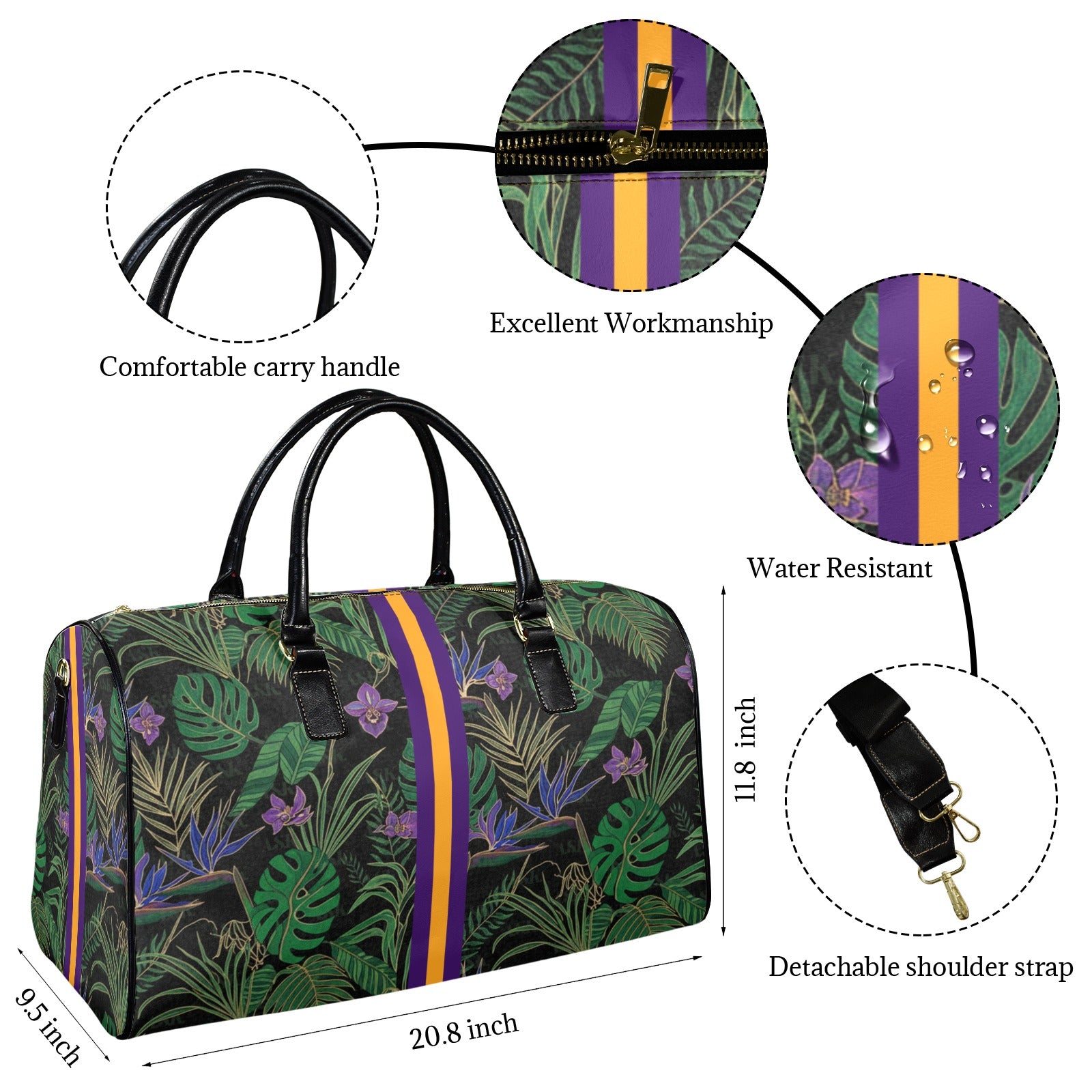 LITA WEEKENDER FLORAL SIGNATURE PRINT
