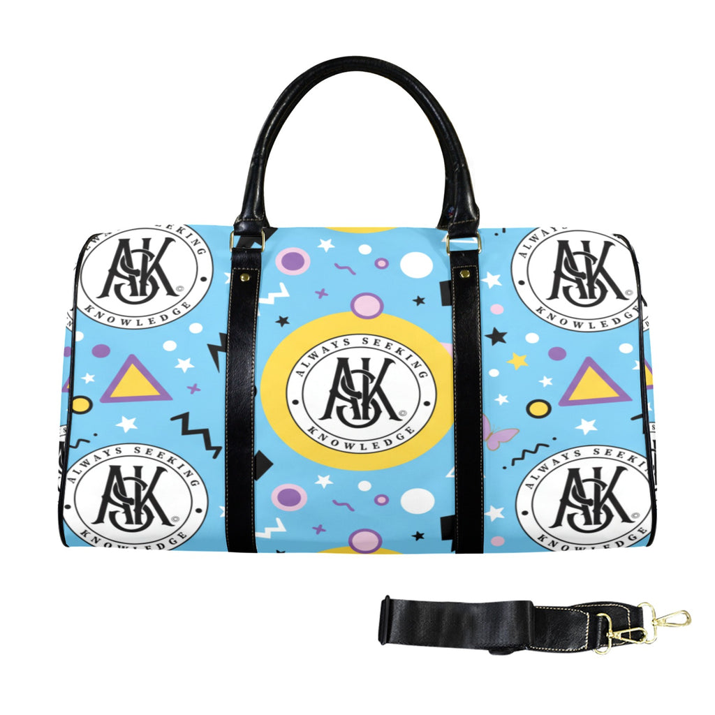 TEEN FUN Custom Travel Bag-Large (Black Long Patch)(Model 1734)