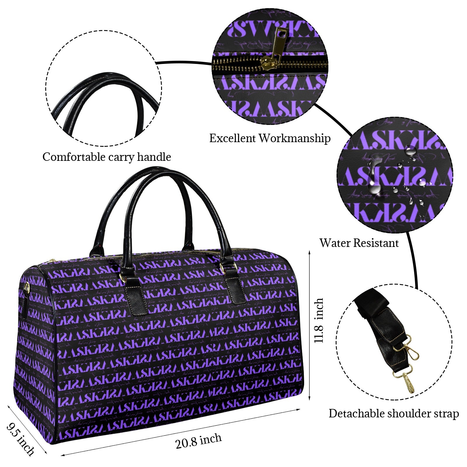 LITA WEEKENDER SIGNATURE-PURPLE