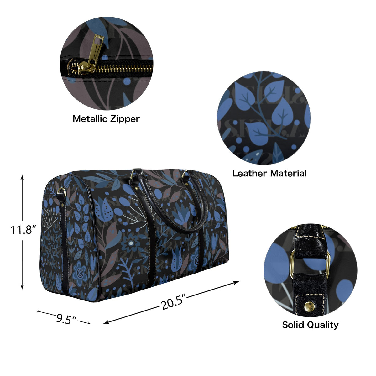 MICHAEL TRAVELER- SIGNATURE FLORAL BLUE