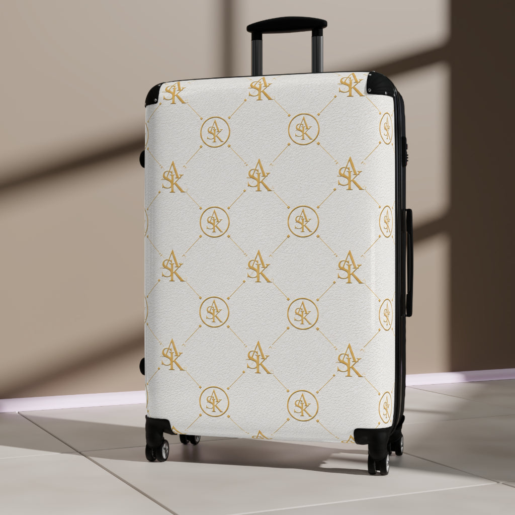REVA ROLLER- MONOGRAM WHITE AND GOLD