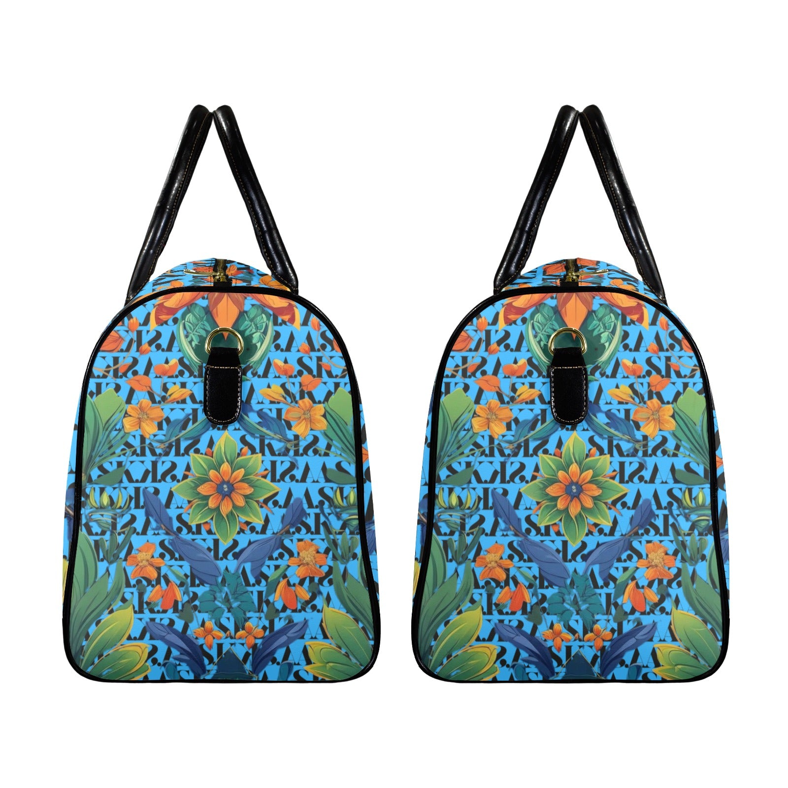 LITA WEEKENDER-FLORAL AQUA
