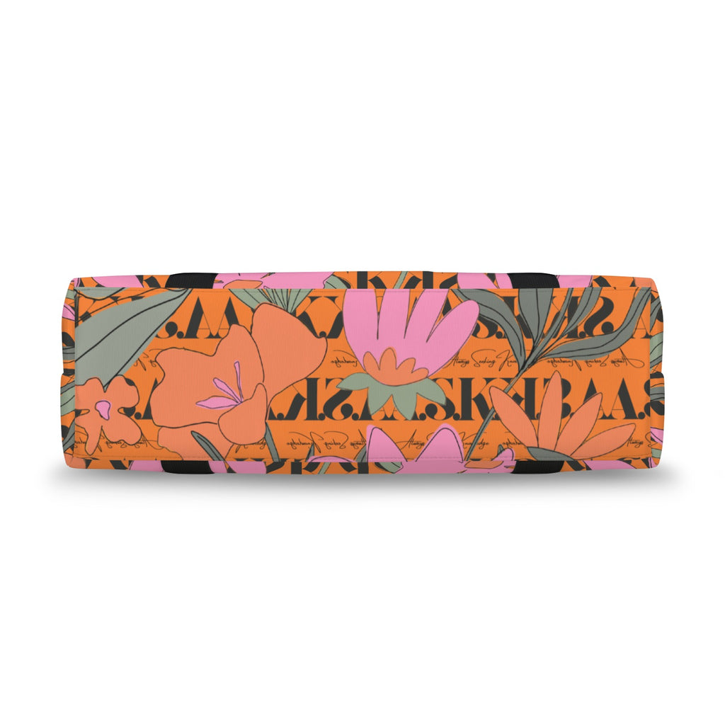 BODEDA ASK TRAVEL TROLLEY-SIGNATURE  FLORAL ORANGE