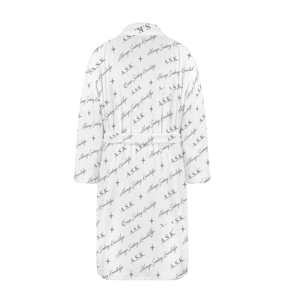 ASK MONOGRAM UNISEX ROBE (WHITE)