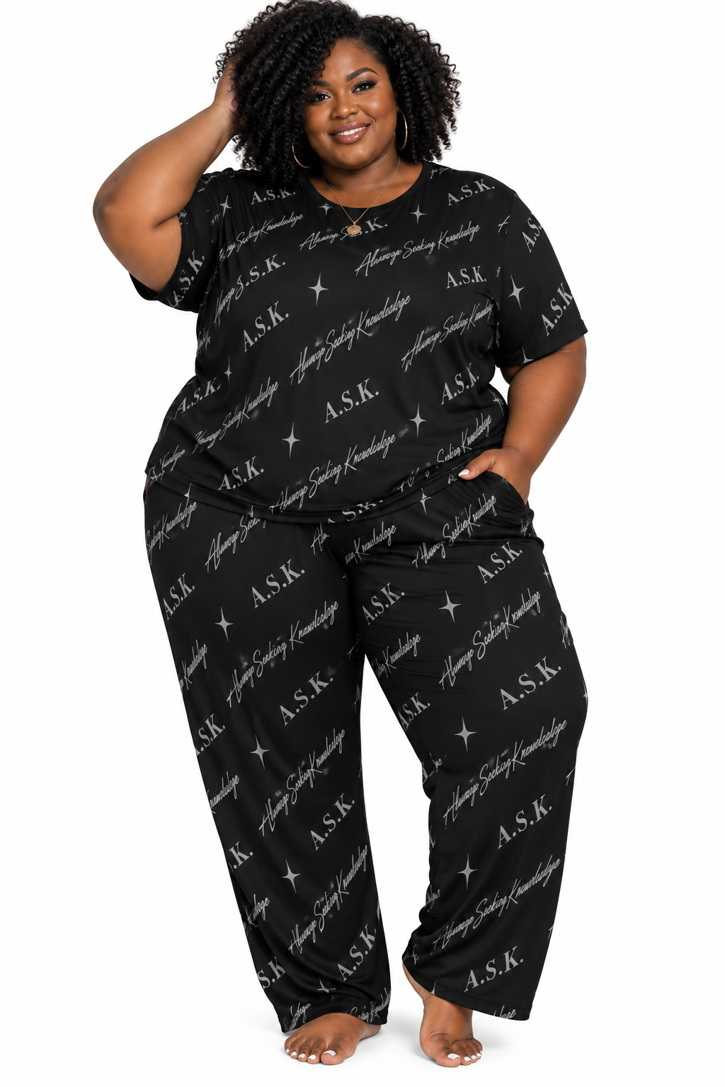 ASK MONOGRAM   LOUNGEWEAR SET