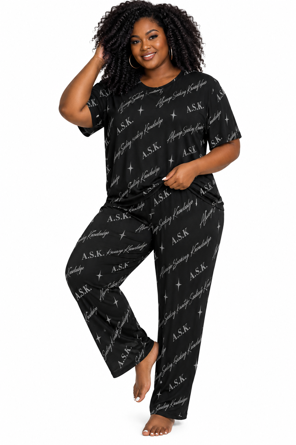 ASK MONOGRAM   LOUNGEWEAR SET