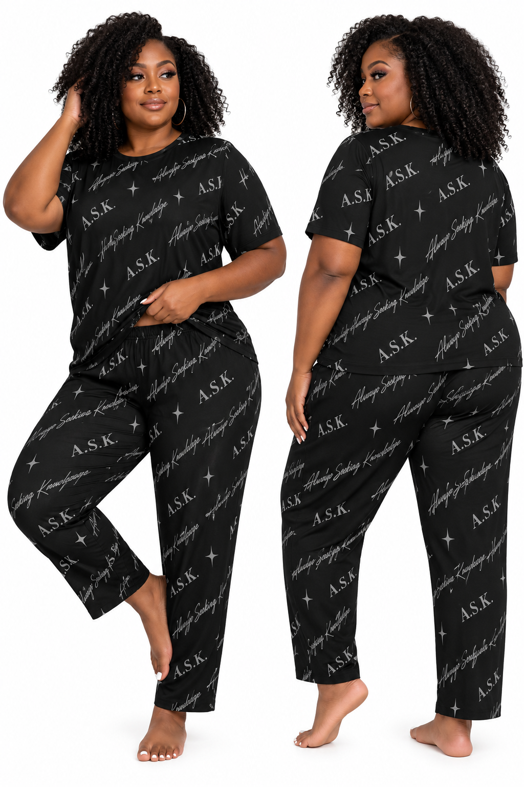 ASK MONOGRAM   LOUNGEWEAR SET