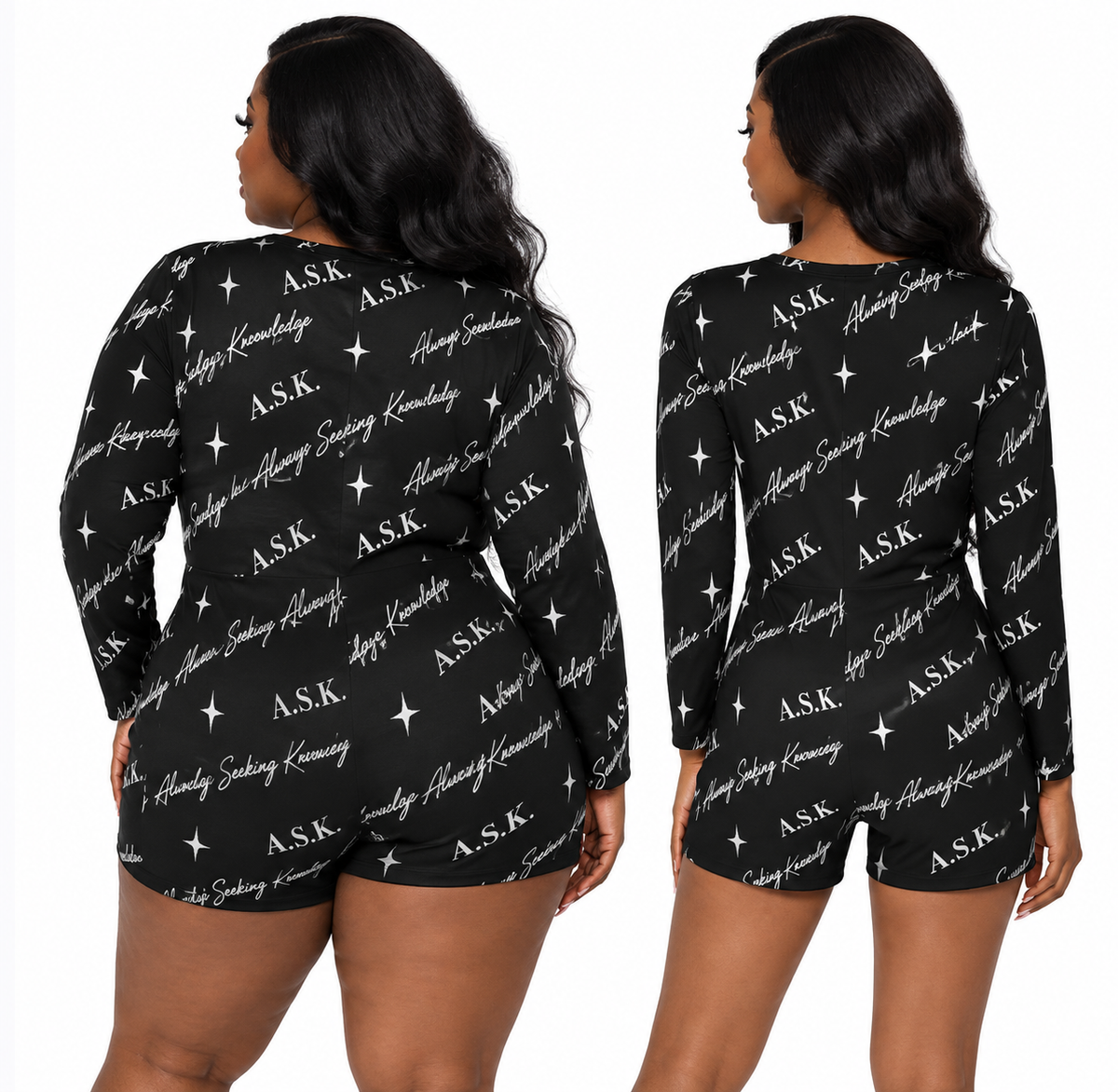 ASK MONOGRAM ONE PIECE PAJAMAS