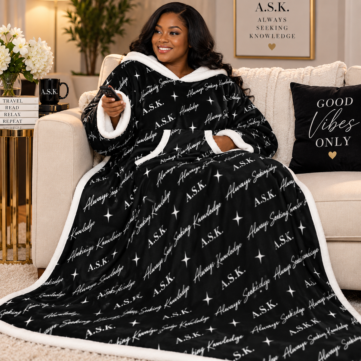 ASK  COZY WEARABLE BLANKET