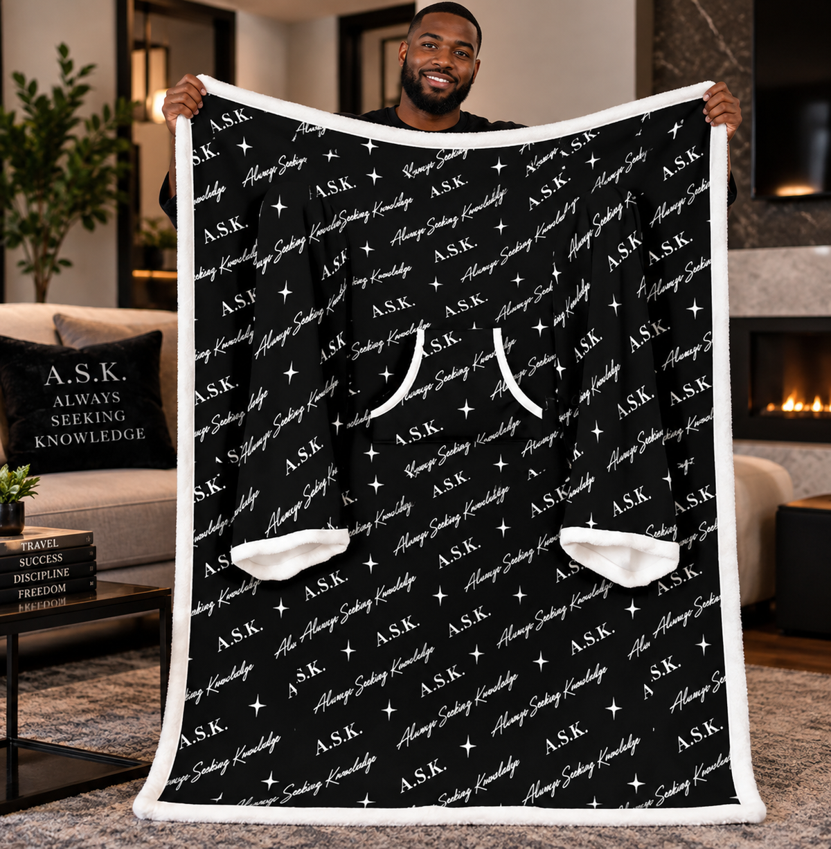 ASK  COZY WEARABLE BLANKET