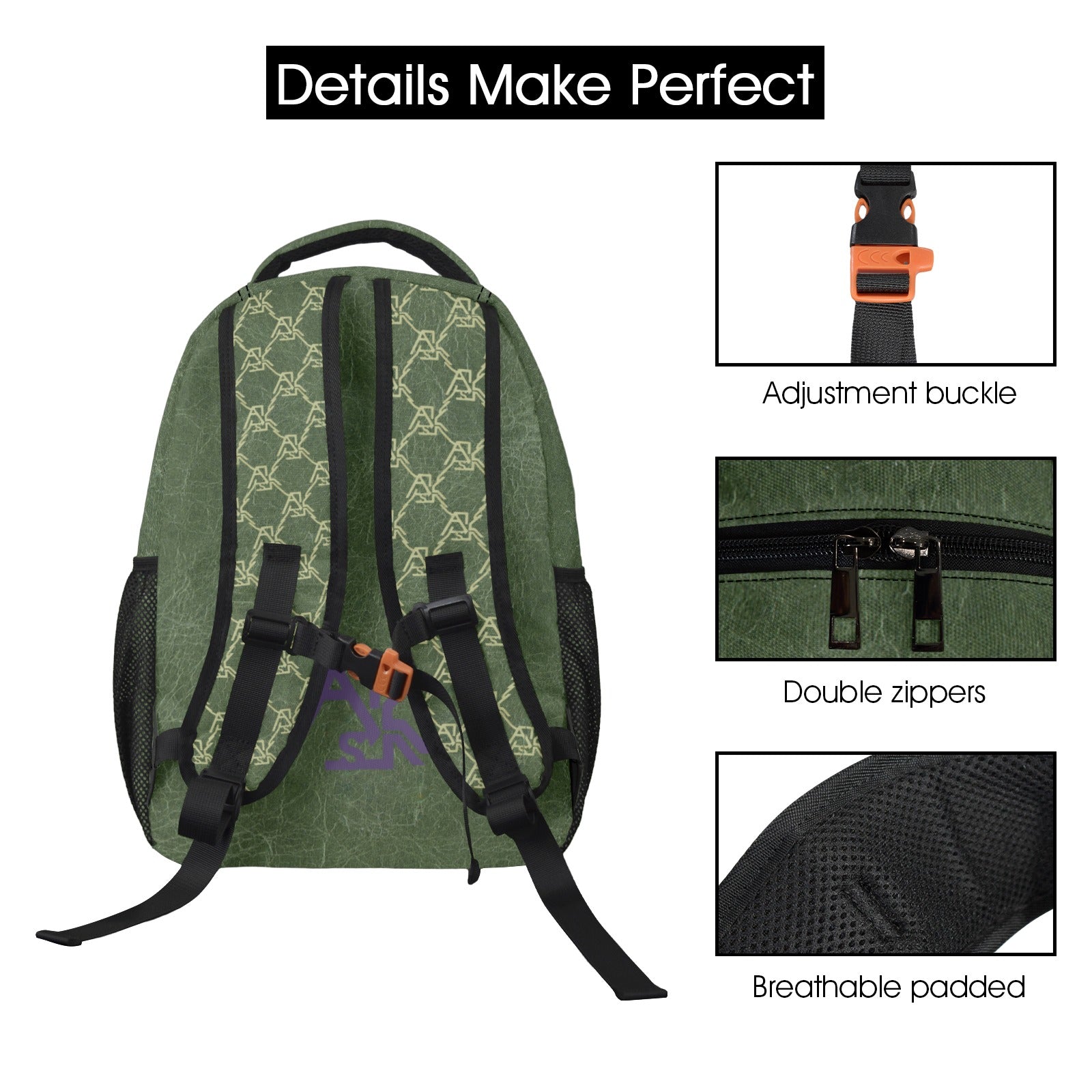 LML DIAMOND CREST ASK CASUAL BACKPACK -GREEN