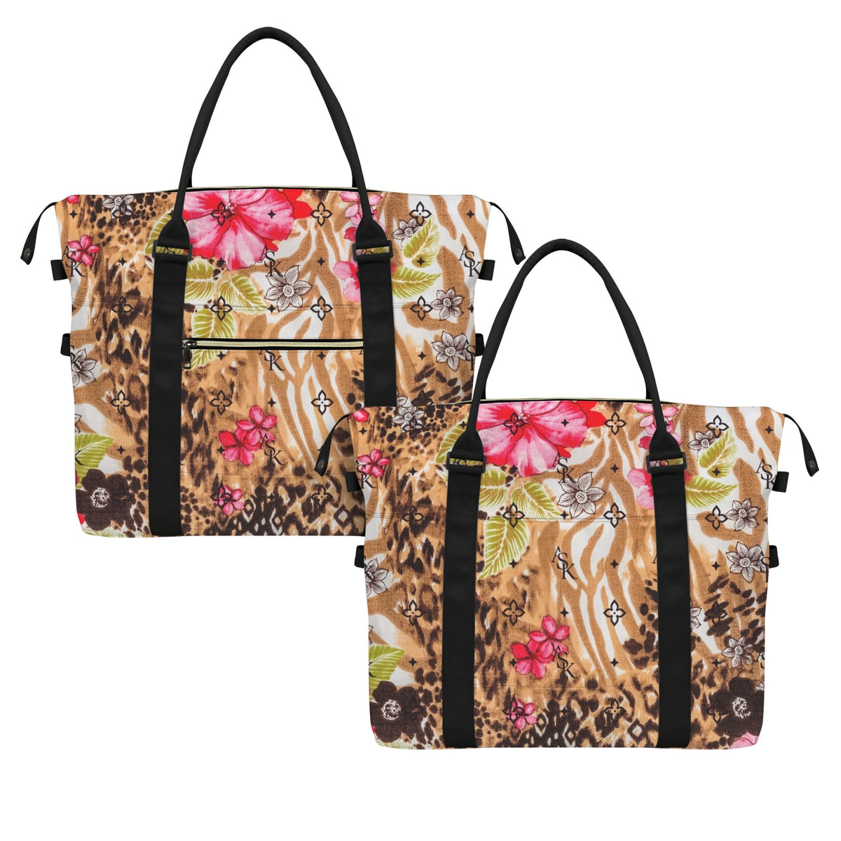 BODEGA TRAVEL TROLLEY -CHEETAH FLORAL