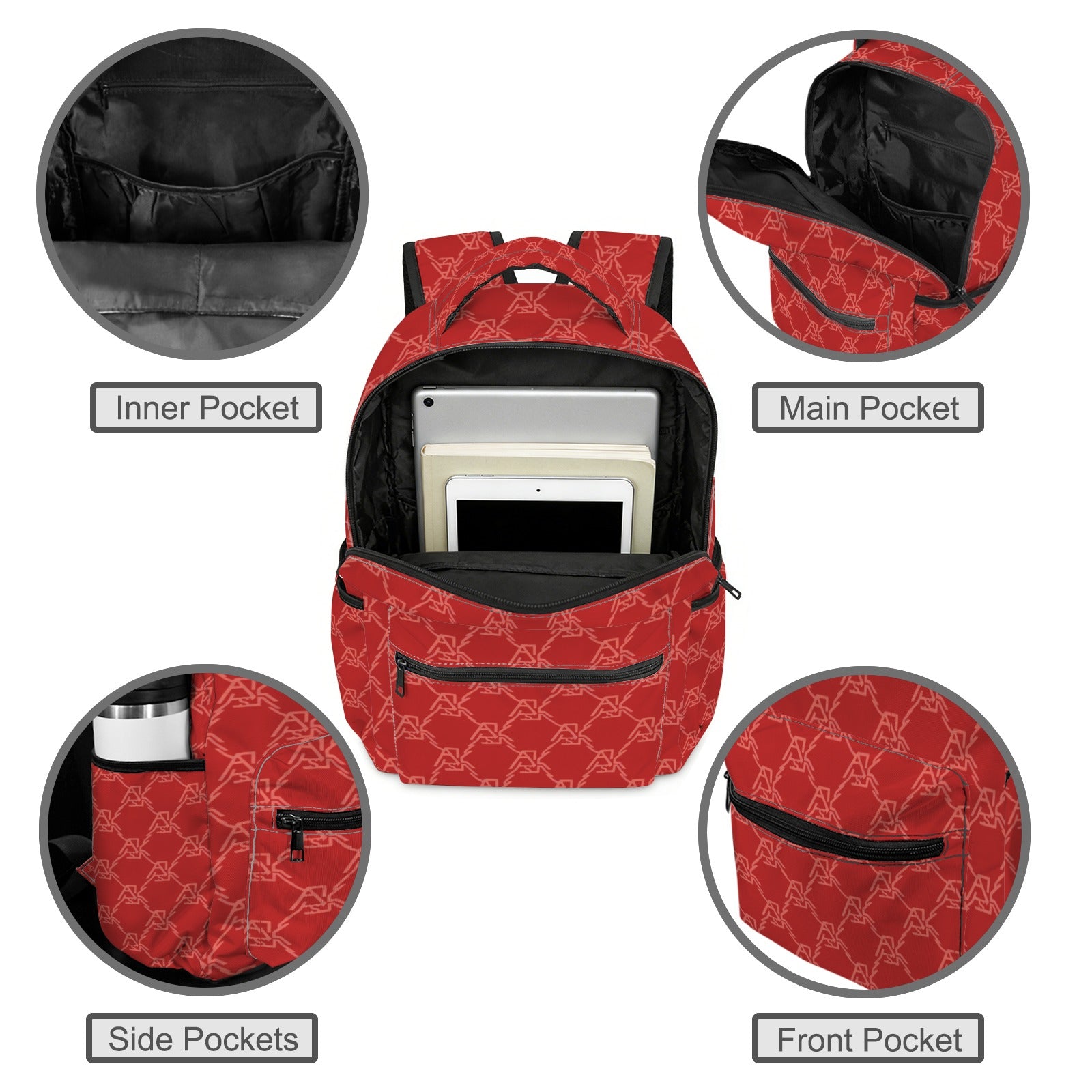 LML DIAMOND CREST ASK CASUAL BACKPACK-RED