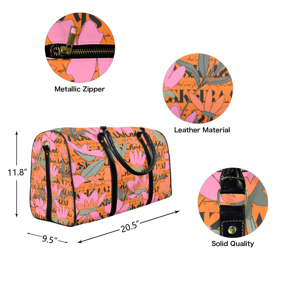 MICHAEL TRAVELER SIGNATURE-FLORAL ORANGE