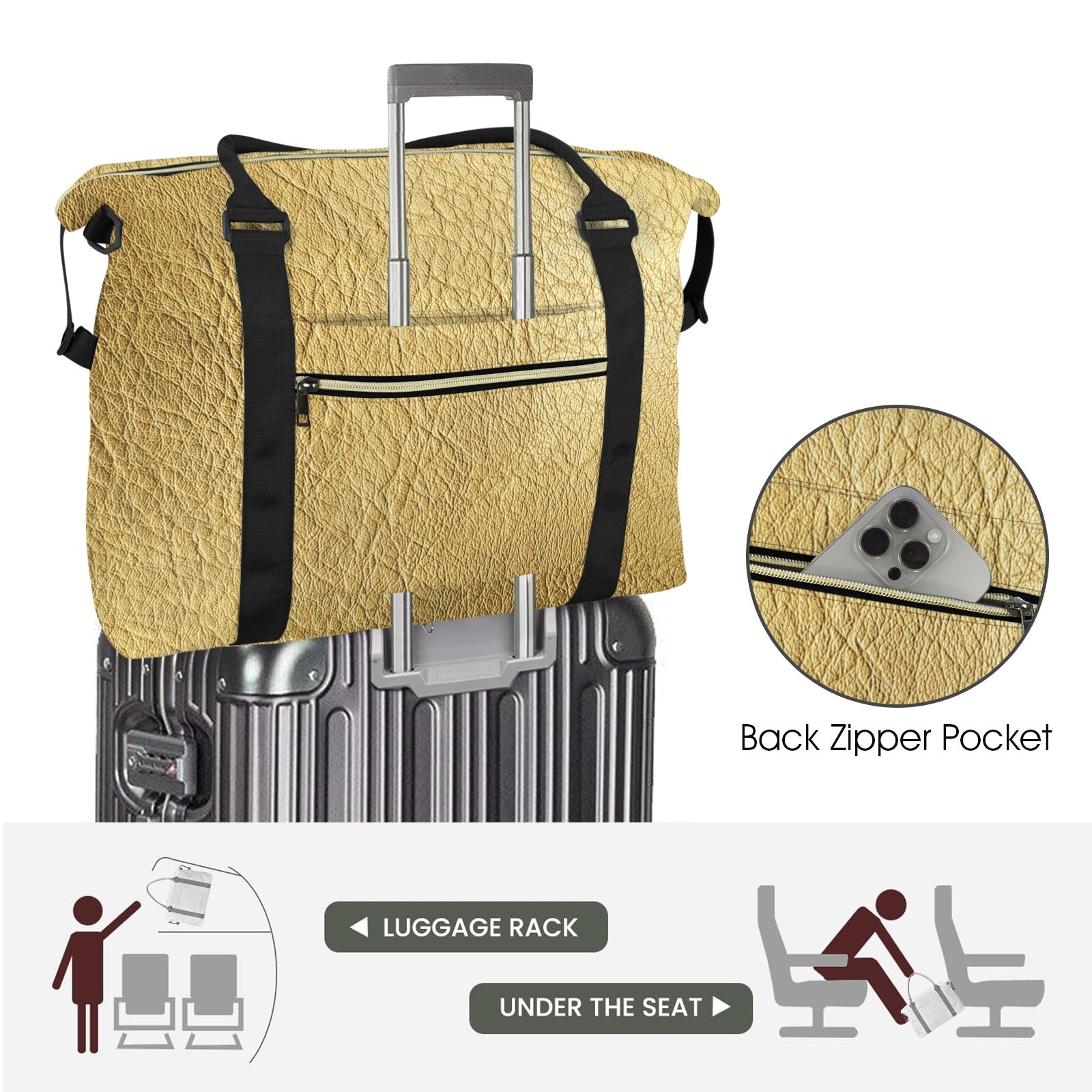A.S.K. TRAVEL TROLLEY- GOLD NUGGET