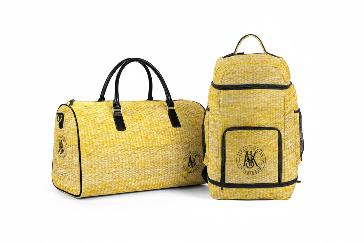 ASK Yellow Two-Piece Set – Duffle & Backpack